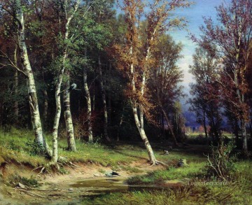 Artworks in 150 Subjects Painting - forest before the storm 1872 classical landscape Ivan Ivanovich trees